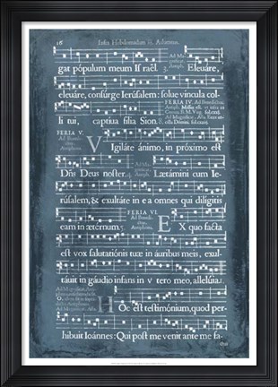Framed Graphic Songbook I Print