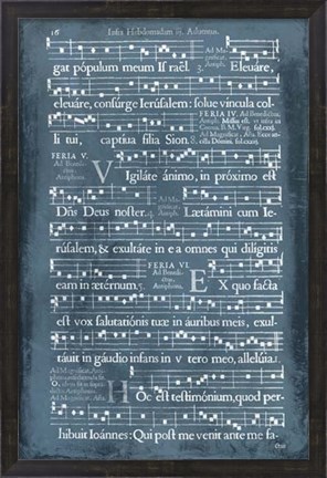 Framed Graphic Songbook I Print