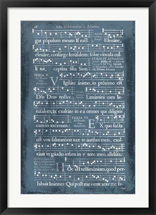 Framed Graphic Songbook I Print