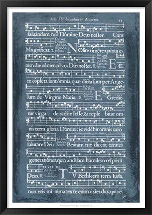 Framed Graphic Songbook II Print