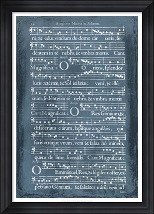 Framed Graphic Songbook IV Print