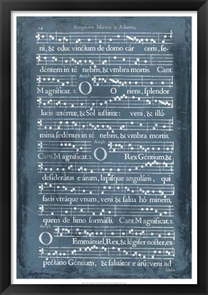 Framed Graphic Songbook IV Print