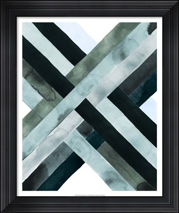 Framed Watercolor Weave II Print