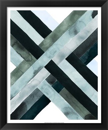 Framed Watercolor Weave II Print