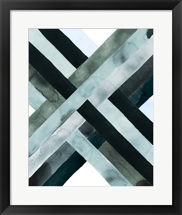 Framed Watercolor Weave II Print