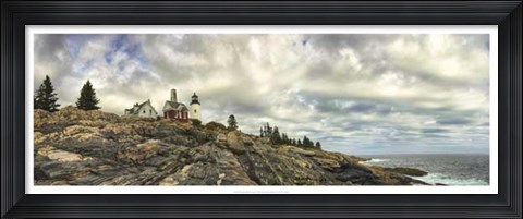 Framed Pemaquid Light Panorama Print