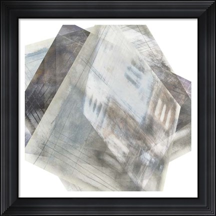 Framed Faceted Illusion I Print