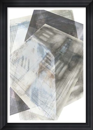 Framed Faceted Illusion III Print