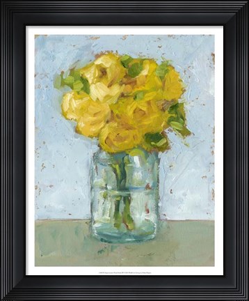 Framed Impressionist Floral Study III Print
