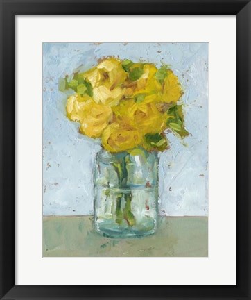Framed Impressionist Floral Study III Print