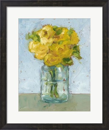 Framed Impressionist Floral Study III Print