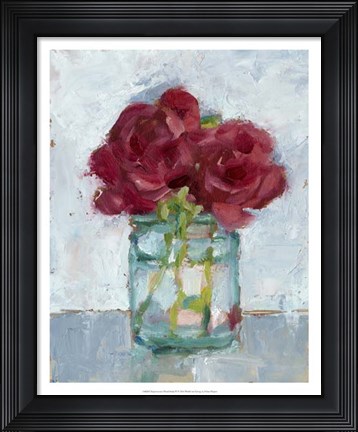 Framed Impressionist Floral Study IV Print