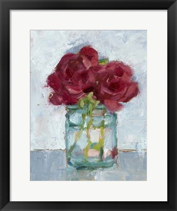 Framed Impressionist Floral Study IV Print