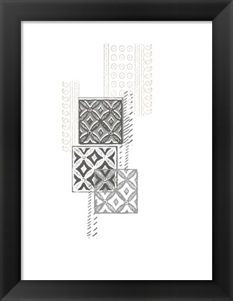 Framed Block Print Composition II Print