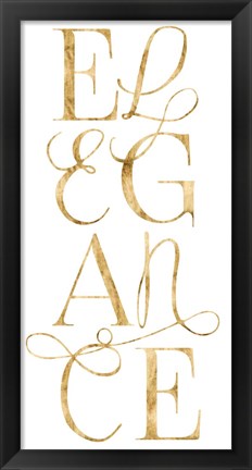 Framed Elegant &amp; Dazzling I Print