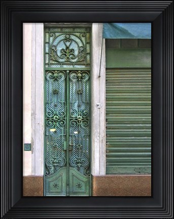 Framed Doors Abroad I Print