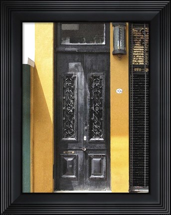Framed Doors Abroad II Print