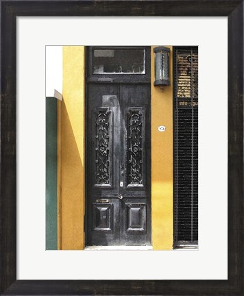 Framed Doors Abroad II Print