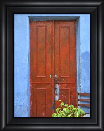 Framed Doors Abroad III Print