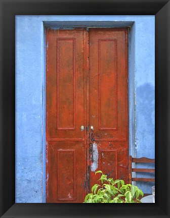 Framed Doors Abroad III Print