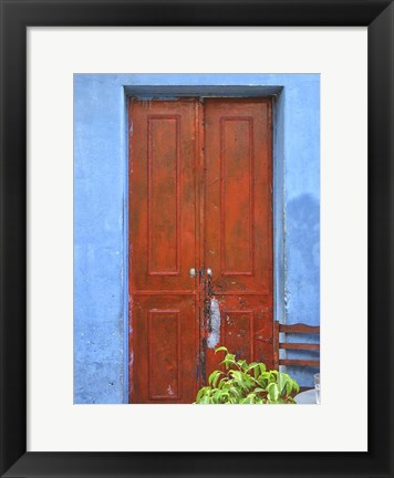 Framed Doors Abroad III Print