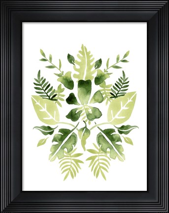 Framed Verdant Vignette I Print