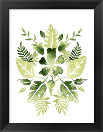 Framed Verdant Vignette I Print