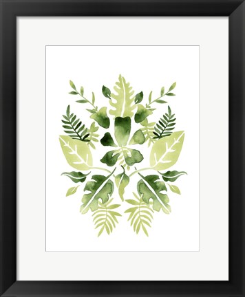 Framed Verdant Vignette I Print