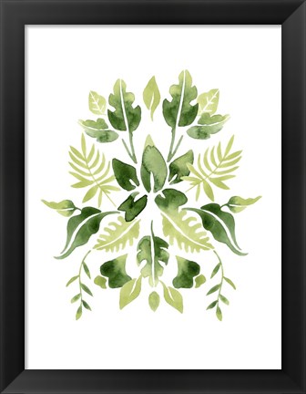 Framed Verdant Vignette II Print