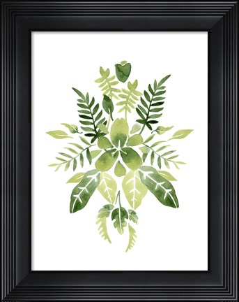 Framed Verdant Vignette IV Print