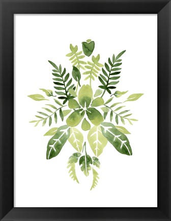 Framed Verdant Vignette IV Print