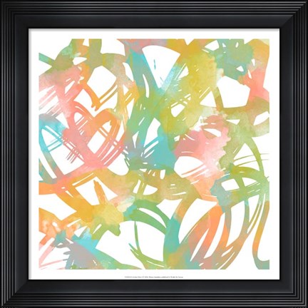 Framed Colorful Flow I Print