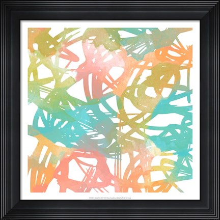 Framed Colorful Flow II Print