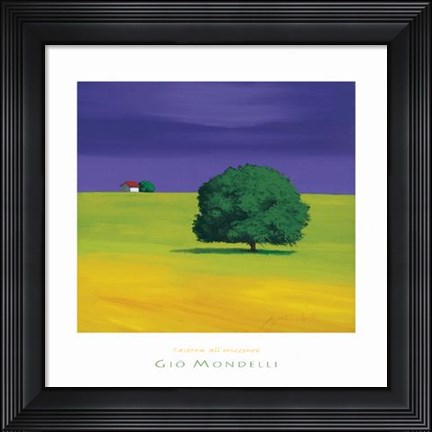 Framed Casetta All&#39;orizzonte Print