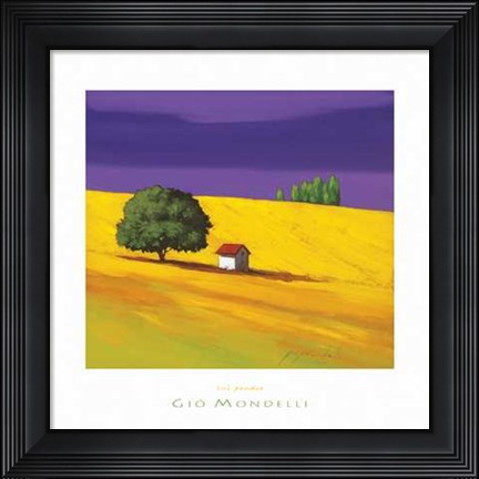 Framed Sul Pendio Print