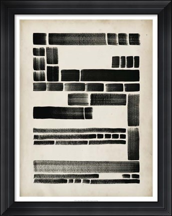 Framed Antique Dash I Print