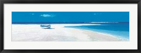 Framed Gio Mondelli - Sulla Spiaggia Size 39.5x13.75 Print