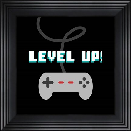 Framed Level Up! Print