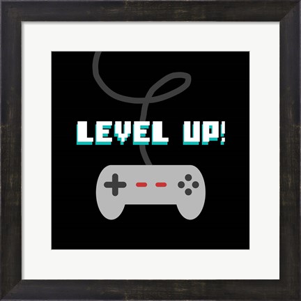 Framed Level Up! Print