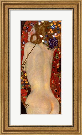 Framed Water Serpents II, c.1907 (detail of woman 3) Print