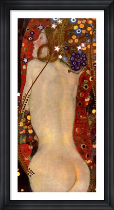Framed Water Serpents II, c.1907 (detail of woman 3) Print
