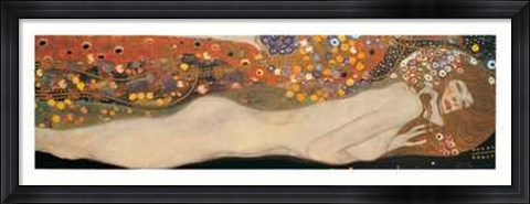 Framed Water Serpents II, c.1907 Print