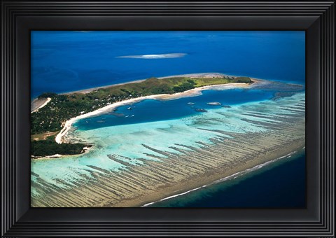 Framed Mana Island, Fiji Print