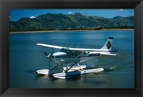 Framed Floatplane, Nadi Bay, Fiji Print