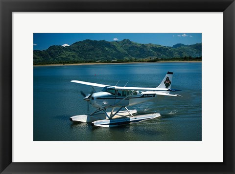 Framed Floatplane, Nadi Bay, Fiji Print