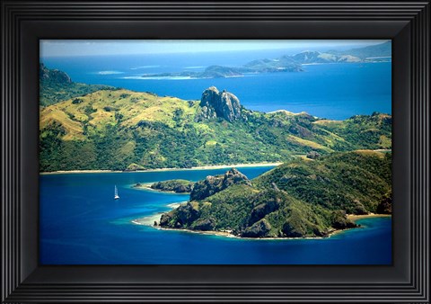 Framed Kuata and Wayasewa Islands, Yasawa Group, Fiji Print