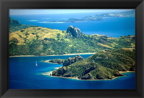 Framed Kuata and Wayasewa Islands, Yasawa Group, Fiji Print