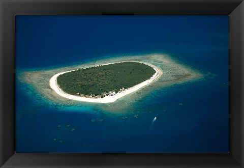 Framed Mamanuca Island Group, Mamanuca Islands, Fiji Print