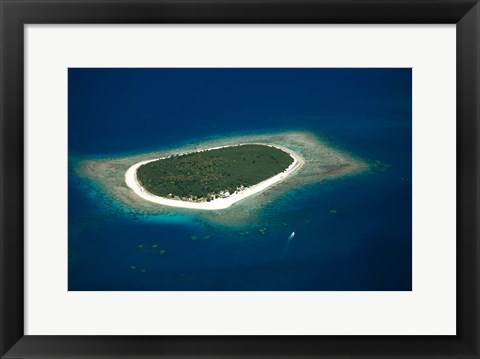 Framed Mamanuca Island Group, Mamanuca Islands, Fiji Print