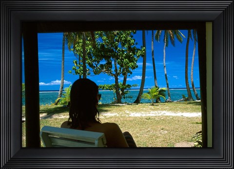 Framed Tambua Sands, Coral Coast, Fiji Print